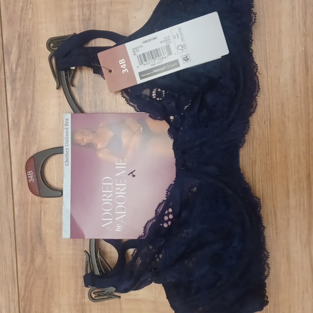 Blue Lace Bra